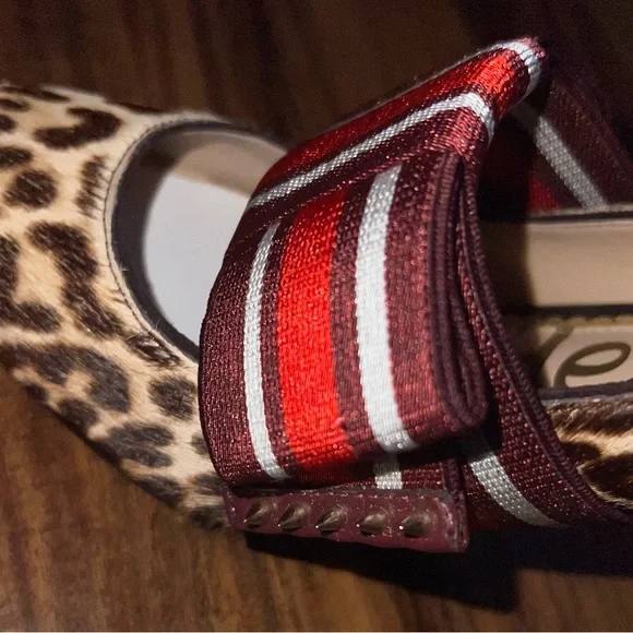 Sam Edelmam G0136l1250, Sand Leopard, Sz 6.5 Italy Couture Style New - Picture 4 of 13